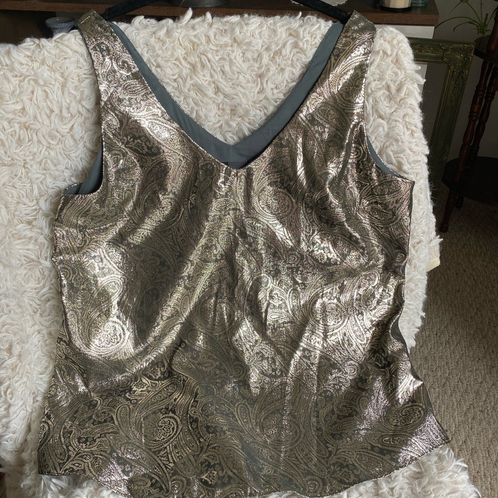 Metallic Gold Limited Top